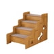 thumbnail image 3 of Escalera Para Perros Para Gato Perrito Portátil Esencial De Cachorro Escalera De Mascotas Para Coches Sofá De Cama 4 Pasos, 3 of 5
