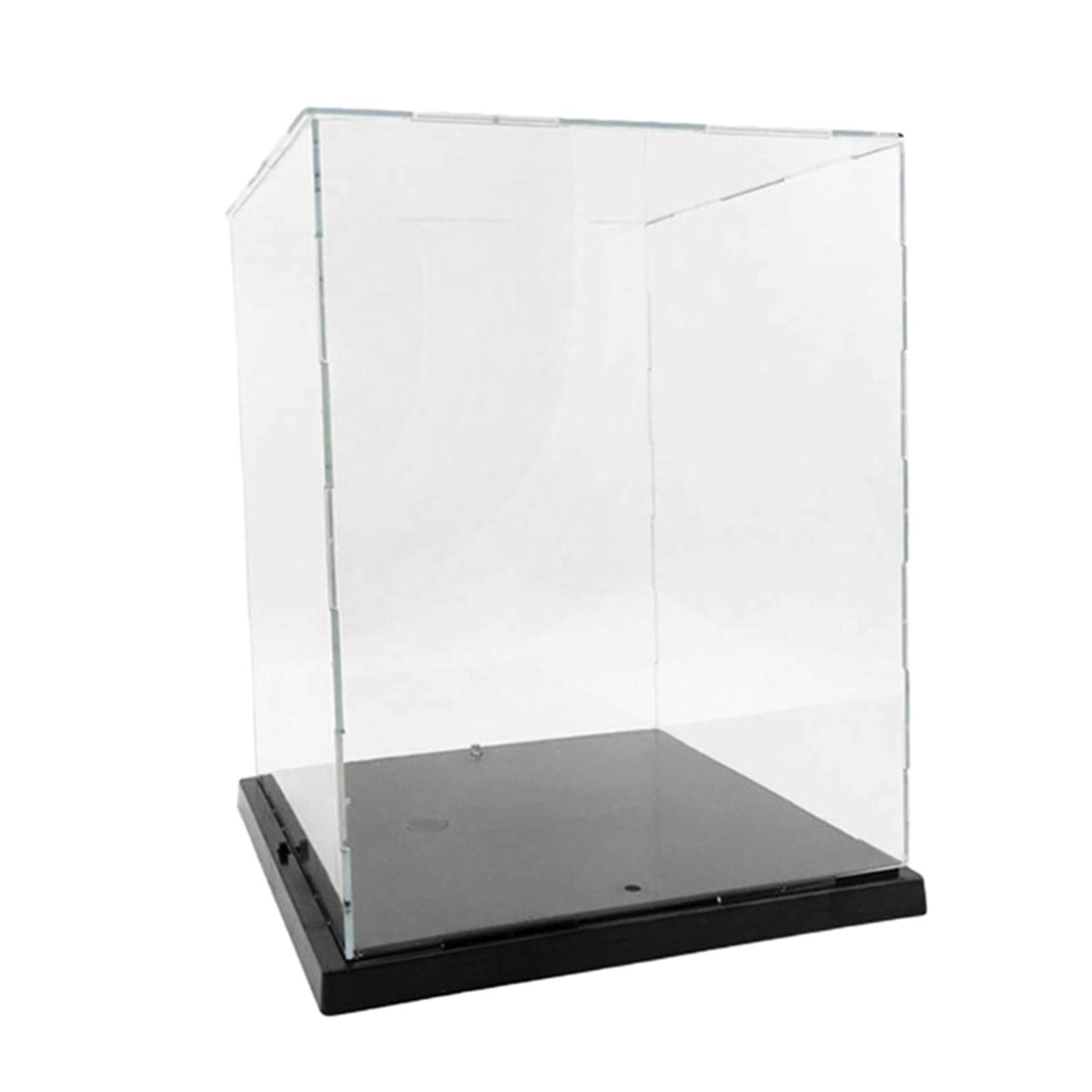 Bothyi - Vitrina Acrílica Transparente, Caja De Encimera, Cubo Para Muñecas, Figuritas En Miniatura Pequeñas