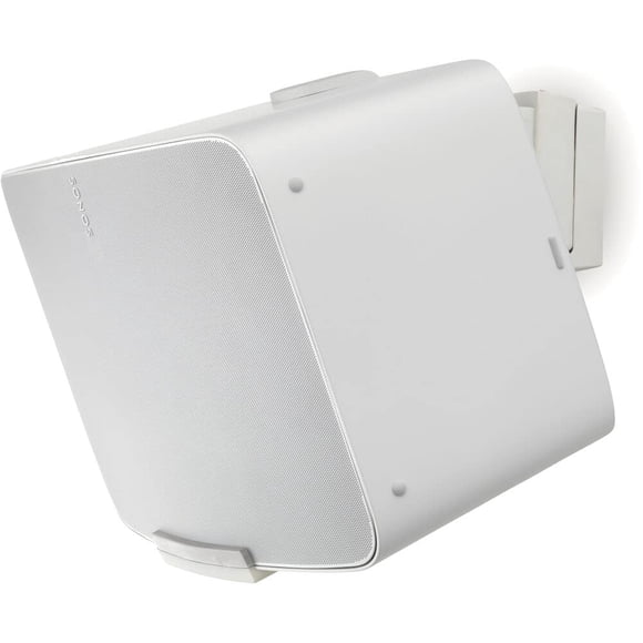 Soporte de Pared Flexson para Sonos Five Blanco con Inclinación y Giro