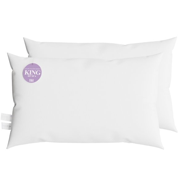 Juego de 2 almohadas para dormir Looms & Linens Firm, tamaño king