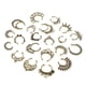 thumbnail image 5 of 21 piezas de cristal tabique falso clicker anillo de la nariz no perforante bronce antiguo, 5 of 5