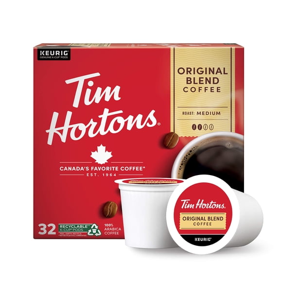 Cápsulas K‑Cup de Café Tim Hortons 32 unidades Tueste Medio