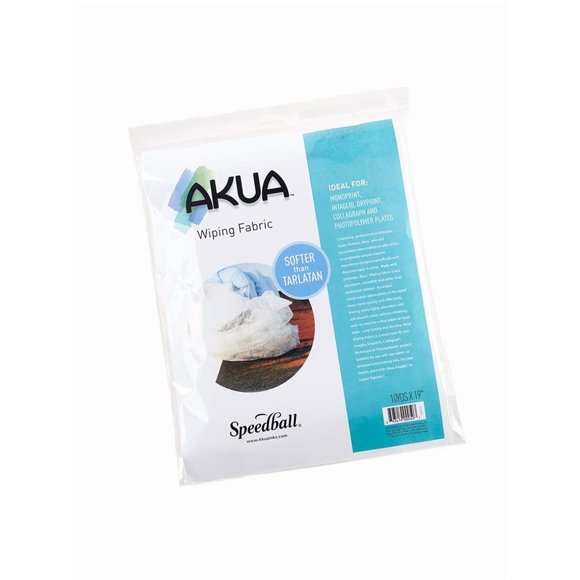 Tela de Limpieza Akua 48 cm x 9 m Rollo de Poliéster Blanco