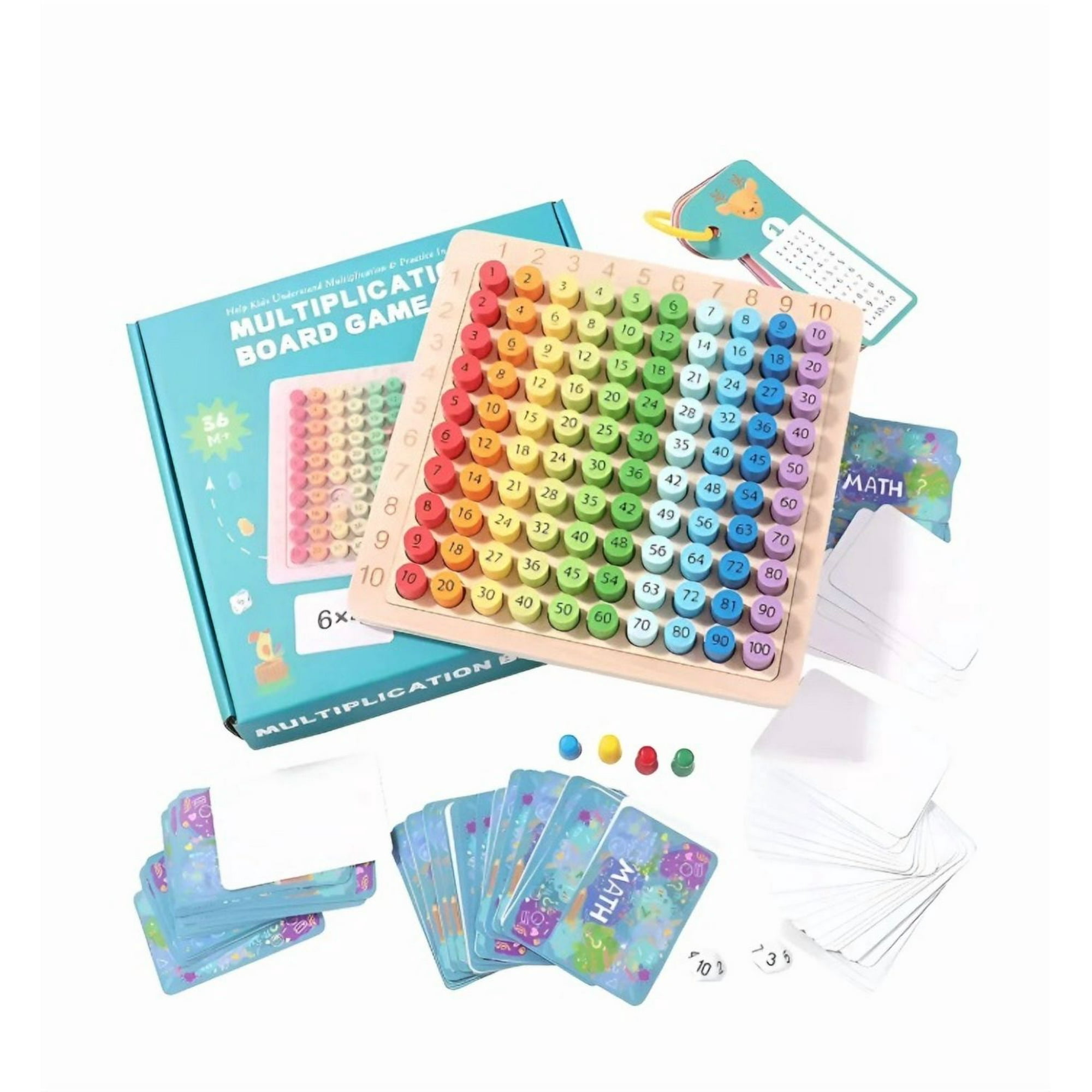 Atlas - Tablero Didactico Tabla De Multiplicar Juego Montessori