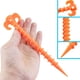thumbnail image 5 of 10 estacas para carpa de 7,9 pulgadas, color naranja, con espiral de tornillo, resistentes, para camping, playa, lonas de lluvia y senderismo., 5 of 6