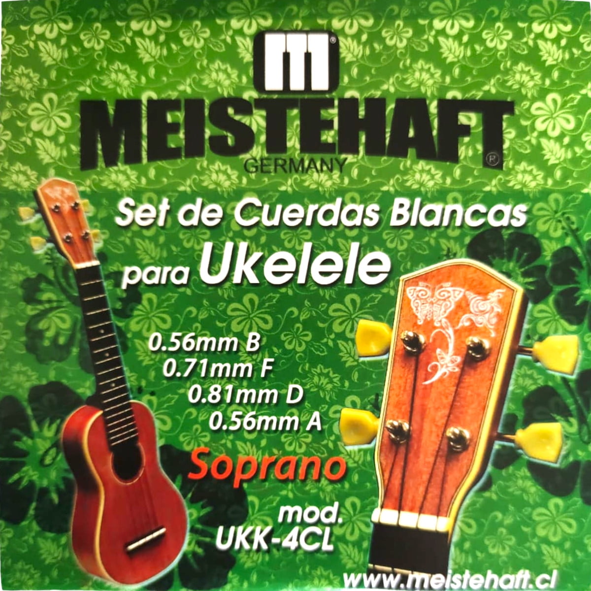 Set De Cuerdas Para Ukelele Soprano Meistehaft Ukk-4cl