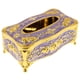 thumbnail image 3 of Caja de pa?uelos de acrílico de estilo europeo, lujosa funda para servilletas de rosa, dorado púrpura, 3 of 5