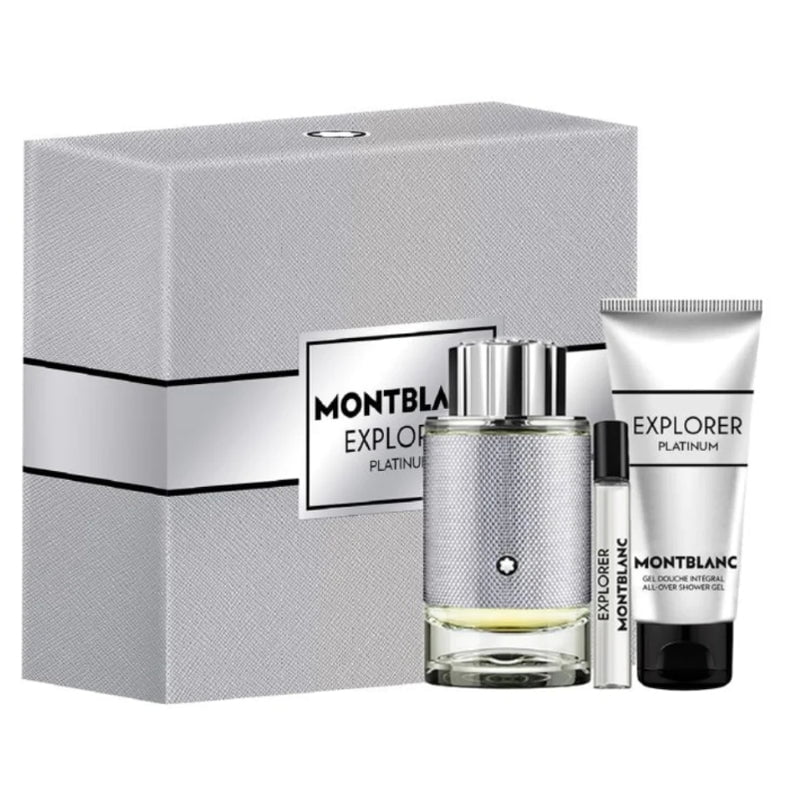 Set Montblanc Explorer Platinum Edp 100 Ml + 7,5 Ml + Gel De Ducha Integral 100 Ml