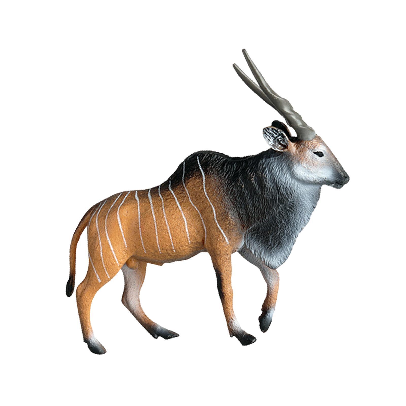 Magideal - Escultura De Modelo De Animal Artificial Simulado, Adorno De Regalo De Fiesta En Miniatura, Estatuilla De Animal Artificial Para Niños, Niñas Y Niños Modelo De Antílope