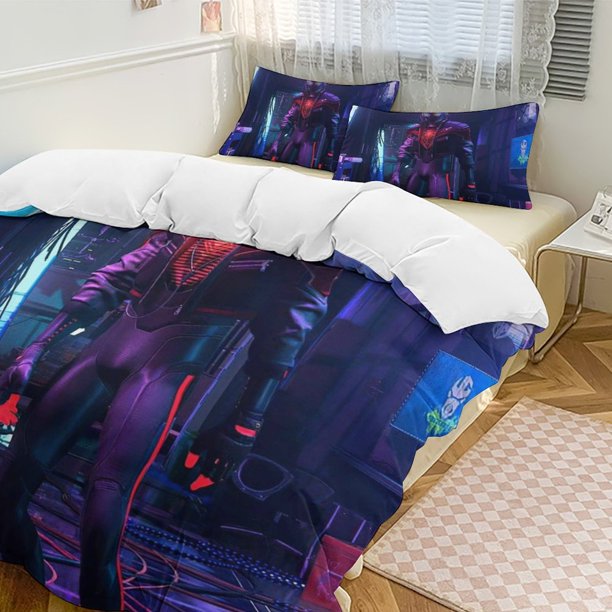 Spider-Man 3-Piece Twin Bed Set - Includes 1 Single Quilt And 2 Pillow Cases Bedding - Fade Resistant Microfiber - Spider