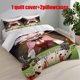 thumbnail image 1 of 3pcs HotelA Moment Theme Printed Bedding Set | 1 Duvet Cover + 2 Pillowcases Polyester, 1 of 5