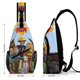 thumbnail image 2 of Sam el Bombero Riñonera Bandolera con Estampado Integral para Hombres y Mujeres, Bolso Cruzado Gráfico de Tendencia, Mochila de Hombro Streetwear para Ciclismo y Deportes, Riñonera Versátil Casual, 2 of 6