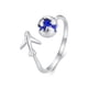 thumbnail image 1 of Anillo avión lapislazuli ajustable plata 925, 1 of 3