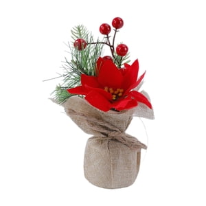 Bothyi - Árbol De Navidad Artificial De Mesa, Adorno Navideño Para Bar, Festival, Fiesta, Flor