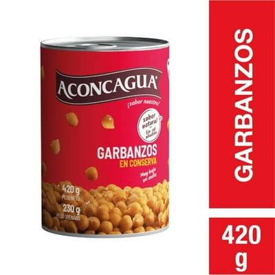 Garbanzos En Conserva Drenado 230 G - Neto 420 G Aconcagua