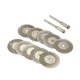thumbnail image 3 of Discos de corte de diamante de 10 piezas, broca para herramienta rotativa de 20 mm sin agujeros, 3 of 5