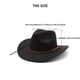 thumbnail image 2 of 1pc Breathable Sunshade Ethnic Style Cowboy Hat For Men Women, 2 of 3