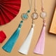 thumbnail image 2 of 1pc Chinese Knot Silk Tassel Pendant - Lucky Happy Symbol for Home Decor DIY Craft & Oriental Mystic New Year Decor, 2 of 4