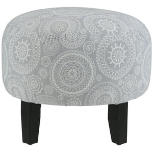 Máxima Design - Pouf Jack Mandala Gris Estampado 48X48X40 Cm