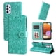 thumbnail image 5 of Funda tipo cartera FOXDOCK para Samsung Galaxy A32 4G , diseño girasol en relieve, cuero PU, cierre magnético, soporte y tarjetero, 5 of 5