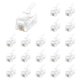 thumbnail image 1 of Enchufes modulares para auriculares de teléfono Uvital RJ9 4P4C 4P2C, paquete de 100, 1 of 7