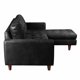 thumbnail image 3 of Sofa Chaiselong Der Napoles Cuero Kentucky Negro, 3 of 5