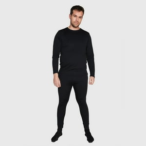 Jayson - Primera Capa Mix Polera Y Pantalón Hombre Negro M