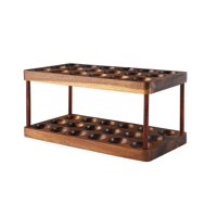 Magideal - Bandeja De Almacenamiento Para Huevos, Diseño De Doble Capa, Práctico, Portátil, Resistente, Organizador De Huevos, Contenedor Para Huevos Para Refrig