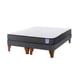 thumbnail image 2 of Cama Europea 2 Plazas 150x190 cm Base Colchón Madera Gris, 2 of 3