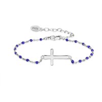 Heshpaws - Brazalete Cruz Religiosa De Plata De Ley