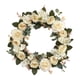 thumbnail image 3 of Guirnalda De Puerta De Peonía De Flores De Seda Para Vacaciones, Manualidades O Decoración, Color Blanco, 3 of 5