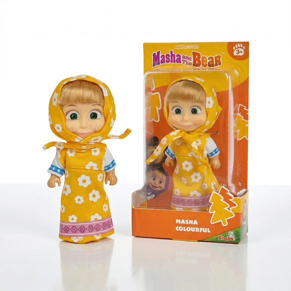 Juguete Muñeca Masha Vestido Amarillo - Masha Y El Oso