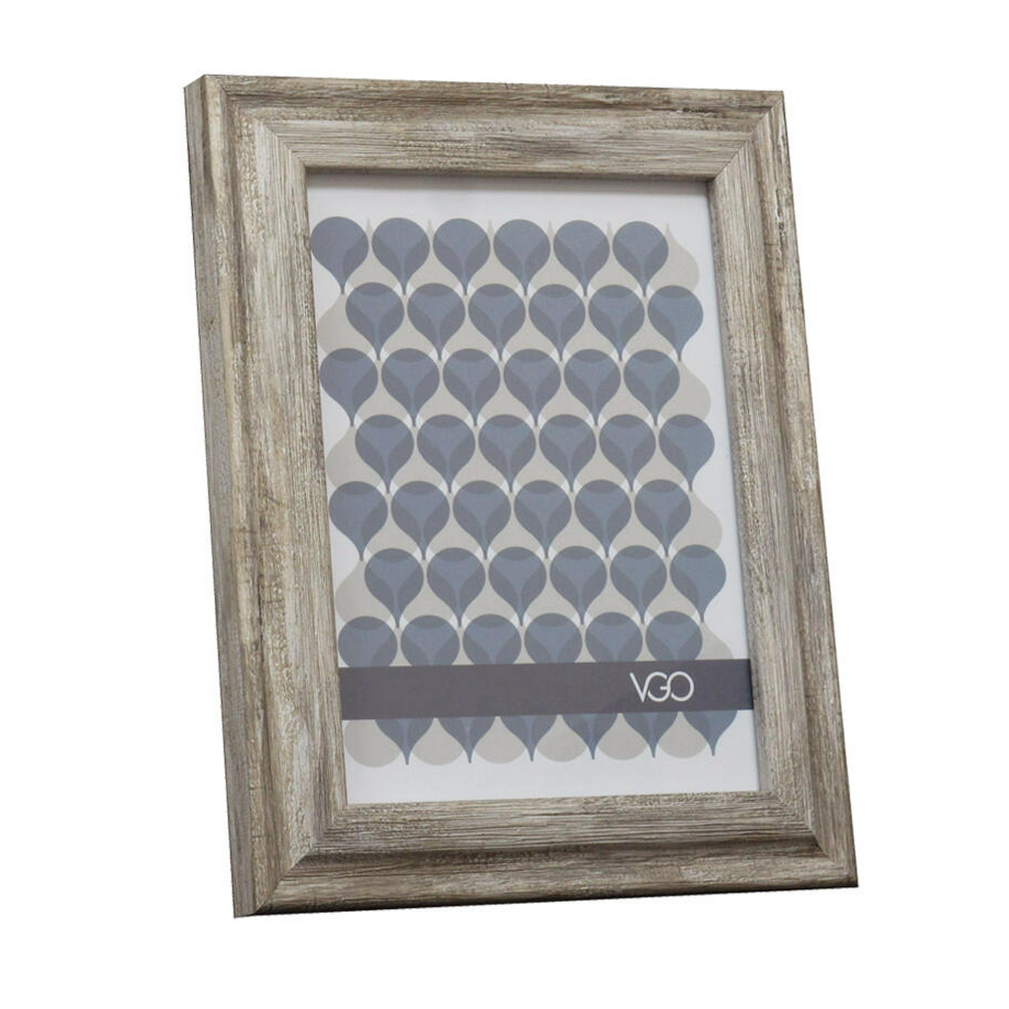 Vgo - Marco Madera Moldura Ancha Marron 30x40 Cm