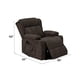thumbnail image 3 of Lusio Brown Linen Power Motion Recliner w/Lift & Cup Holder, 3 of 3