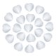 thumbnail image 1 of Uxcell 20 piezas de piedra de cristal natural en forma de corazón, 0.6 pulgadas de grosor 5/16" mini piedra de amor pulida, cristal de gema, piedra de bolsillo grabada para meditación, 1 of 6