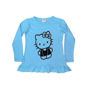 Polera Niña Hello Kitty Turquesa 6