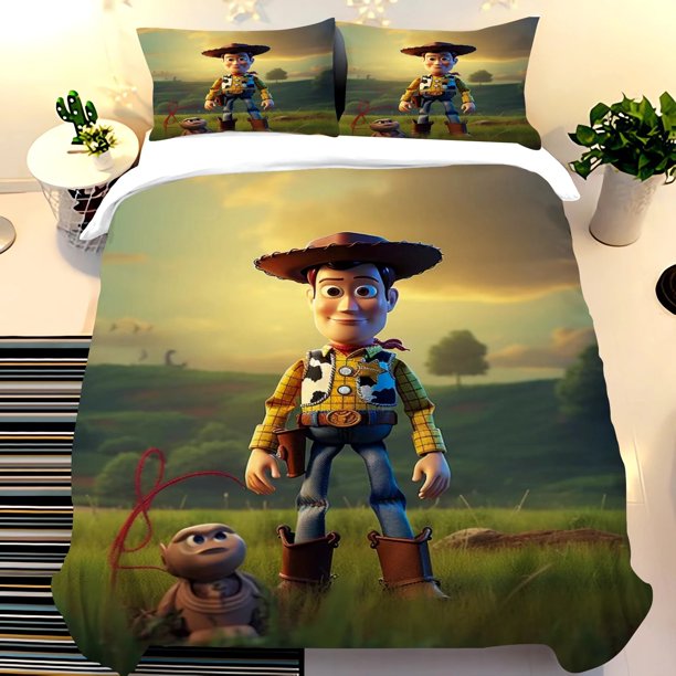 Toy Story Buzz Lightyear Bed Set,3D Printing Cartoon Bedding Set,For Kids Adult Girls Boys Bed Sheets