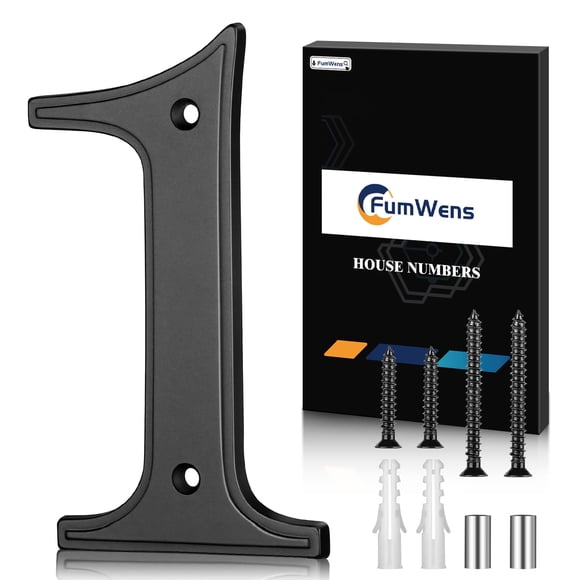 Números Para Casa Modernos De Aleación De Zinc Negra De 12 7 Cm