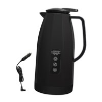 Bothyi - Hervidor De Agua Portátil Para Coche, De 12 V Y 24 V, Para Hervir Agua, Café, Té, Color Negro, 1,5 L