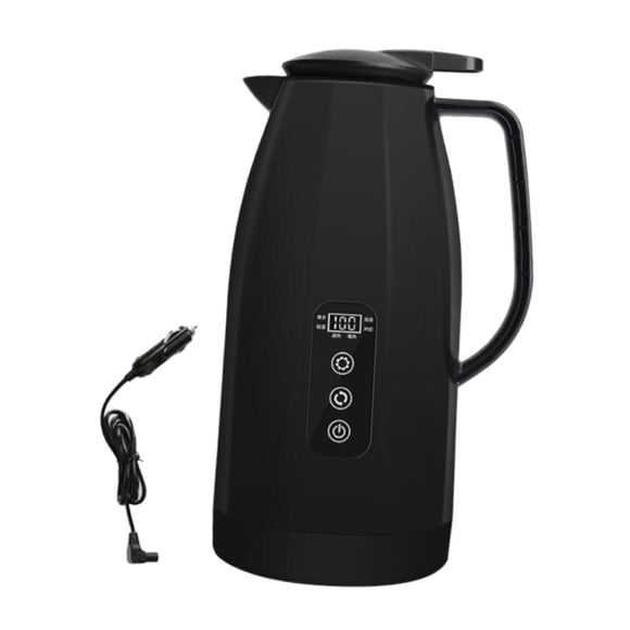 Hervidor De Agua Portátil Para Coche, De 12 V Y 24 V, Para Hervir Agua, Café, Té, Color Negro, 1,5 L