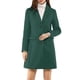 thumbnail image 2 of INSPIRE CHIC Abrigo de Mujer Color Sólido Solapa con Muesca Abotonado Invierno Peacoat Verde XS, 2 of 7