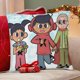 thumbnail image 4 of Xavier Riddle y el Museo Secreto Fundas de almohada de terciopelo con tema, regalos de funda de almohada, decoración para el hogar, cojín de lanzar, regalo de cumpleaños para fans y parejas.61*61cm., 4 of 6