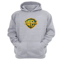 Genérico - Polerón Canguro Warner Bross Gris Claro Talla S Unisex