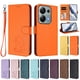 thumbnail image 3 of Funda Volteable tipo Billetera con Correa para Xiaomi Redmi Note 14S 4G, Naranja, 3 of 6