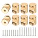 thumbnail image 1 of Uxell 8Pcs Perillas Cilíndricas de Aleación de Aluminio, Tirador de Un Solo Agujero con Tornillo, 16mm Oro, 1 of 7