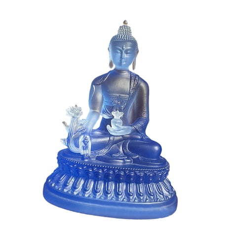 Magideal - Estatuilla De Buda, Estatua Sentada, Decoración De Mesa, Resina En Miniatura, Decorativa, Elegante Artesanía Para Mesa De Escritorio, Fácil De Limpiar