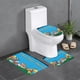 thumbnail image 1 of Los Osos Montañeses Juego de 3 alfombras de baño de coral fleece: tapete de baño + alfombra de inodoro en forma de U + funda de tapa de inodoro en forma de O, 1 of 6