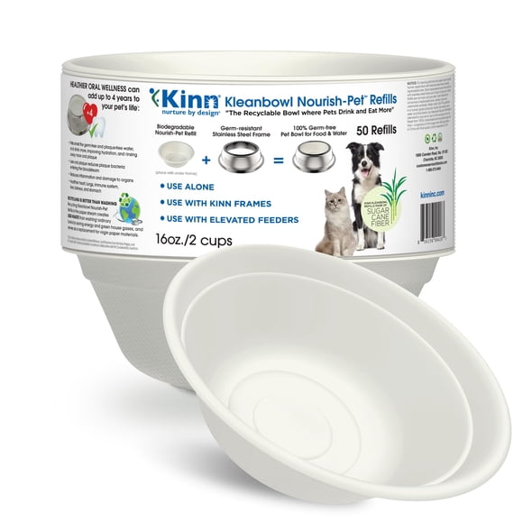 Tazones para perros Kinn 454 ml, paquete de 50 descartables