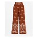 thumbnail image 4 of Pantalón Palazzo Mujer Modelo Florencia Estampado Floral Marrón, 4 of 4