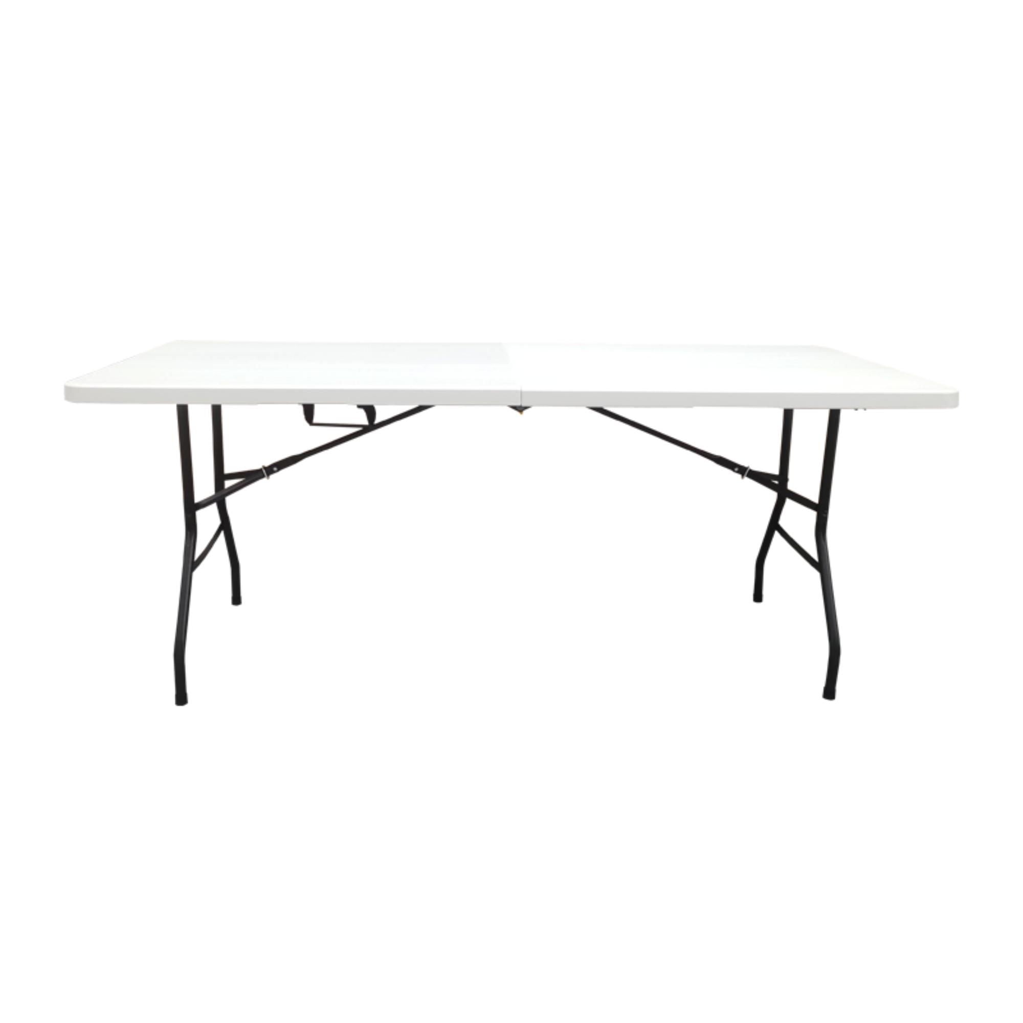Mainstays - Mesa Plegable Rectangular 180 Cm Blanco